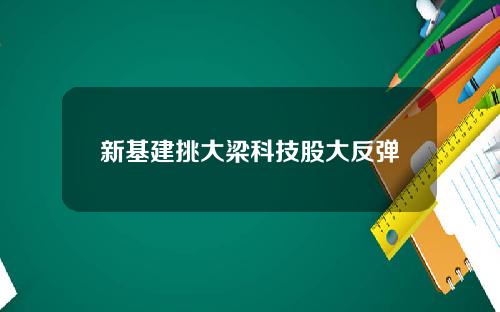 新基建挑大梁科技股大反弹