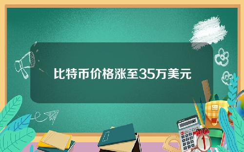 比特币价格涨至35万美元