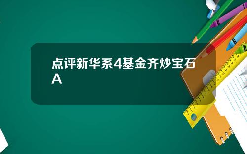 点评新华系4基金齐炒宝石A