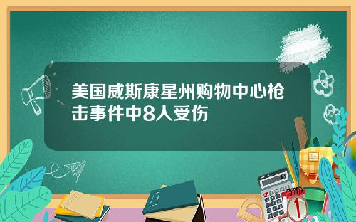 美国威斯康星州购物中心枪击事件中8人受伤