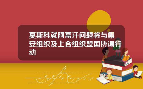 莫斯科就阿富汗问题将与集安组织及上合组织盟国协调行动