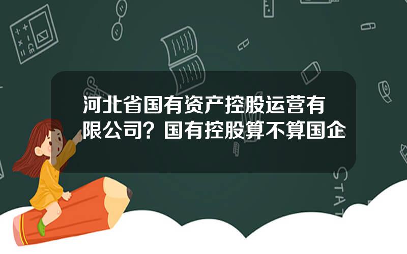 河北省国有资产控股运营有限公司？国有控股算不算国企