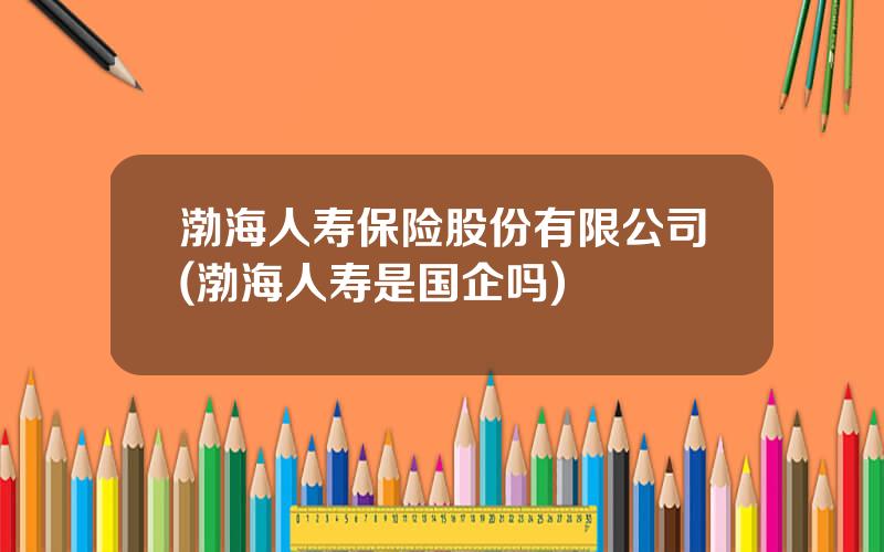 渤海人寿保险股份有限公司(渤海人寿是国企吗)