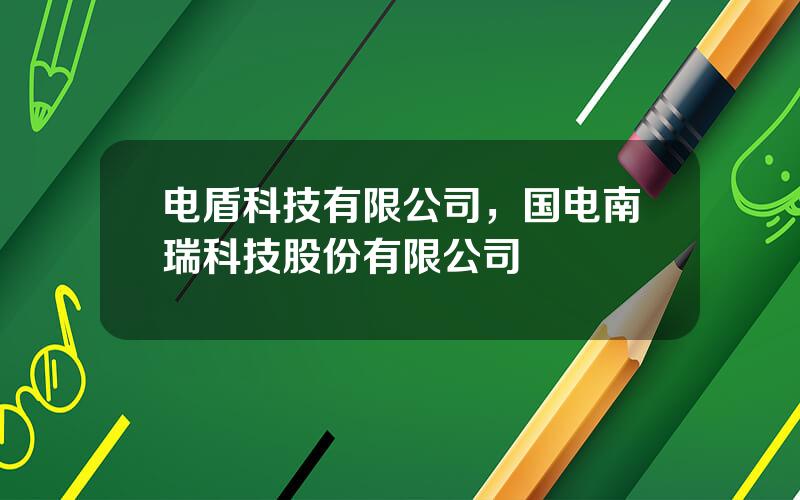 电盾科技有限公司，国电南瑞科技股份有限公司