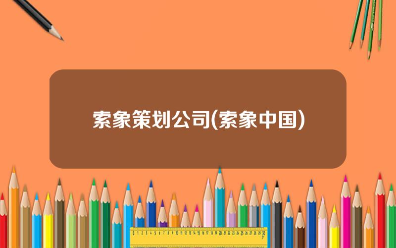 索象策划公司(索象中国)