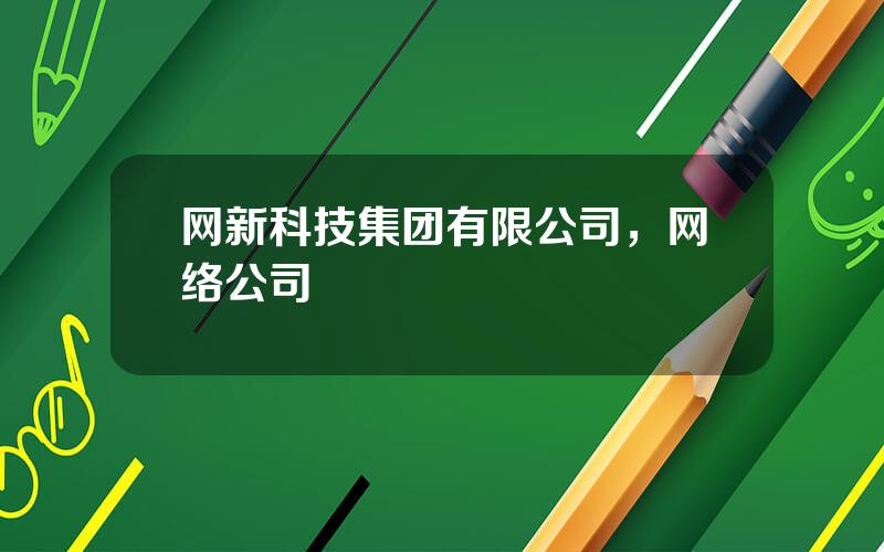 网新科技集团有限公司，网络公司